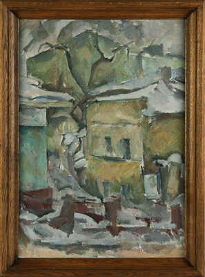 Парамонов Альберт Леонидович. Пейзаж с желтым домом